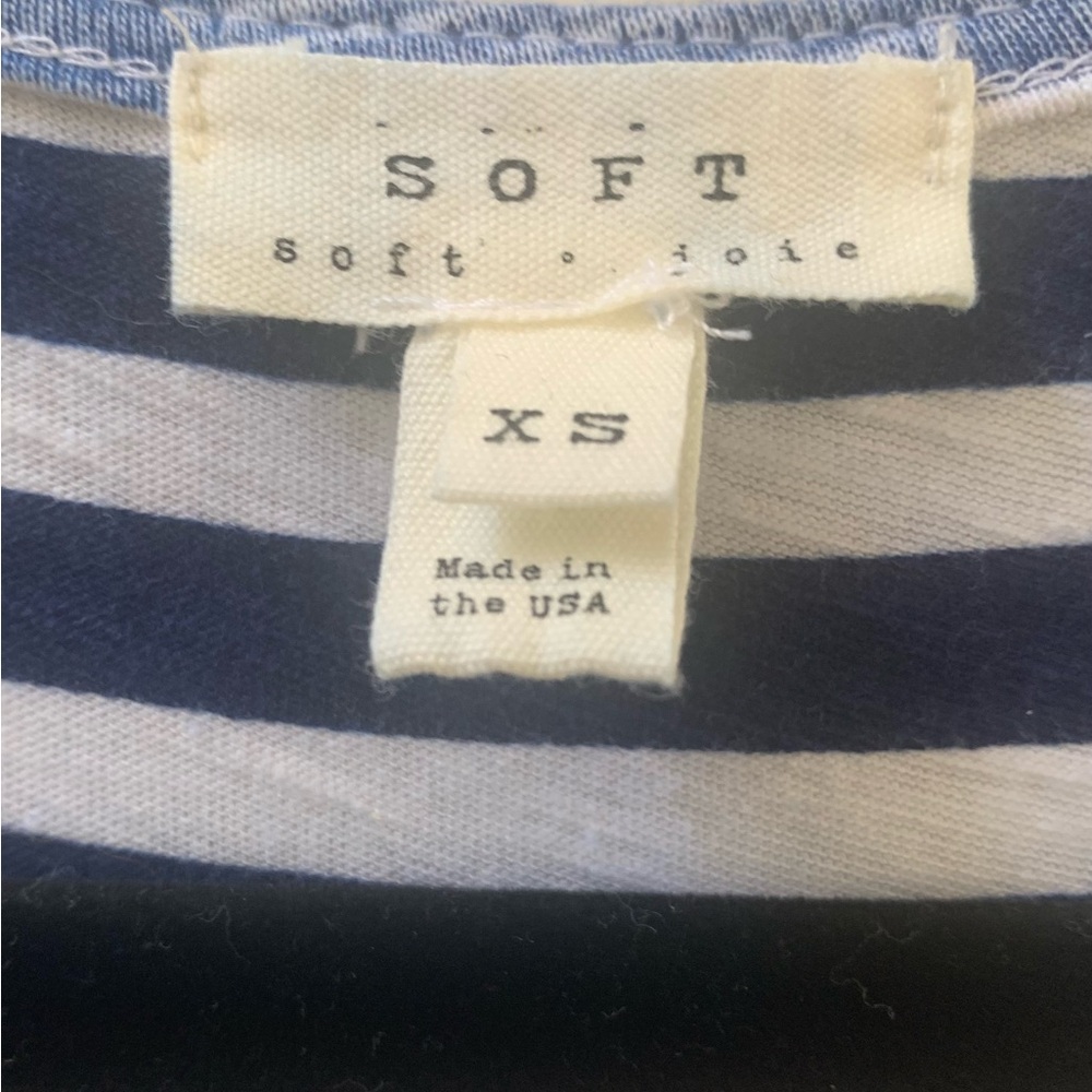 SZ XS Soft Joie Blue Striped Racerback Maxi Dress - Picture 5 of 7